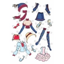 Книга 9.Одягни ляльку (рожева)