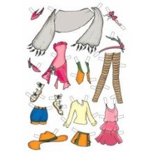 Книга 9.Одягни ляльку (рожева)