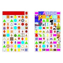 Веселі забавки для дошкільнят. Форми і кольори з наліпками