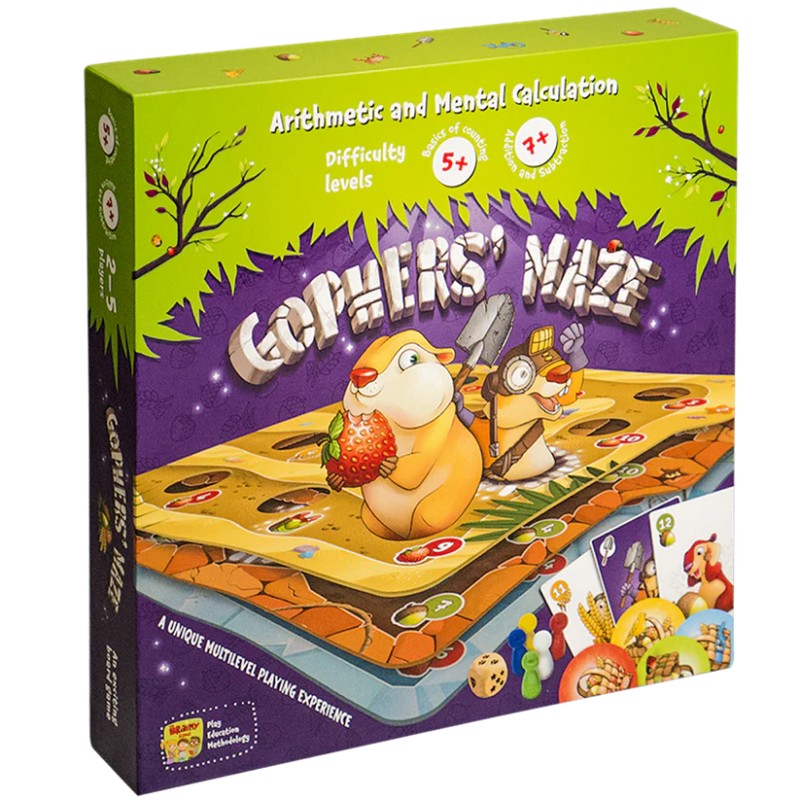 Развивающая настольная игра - Gophers’ Maze (Проныры) EN