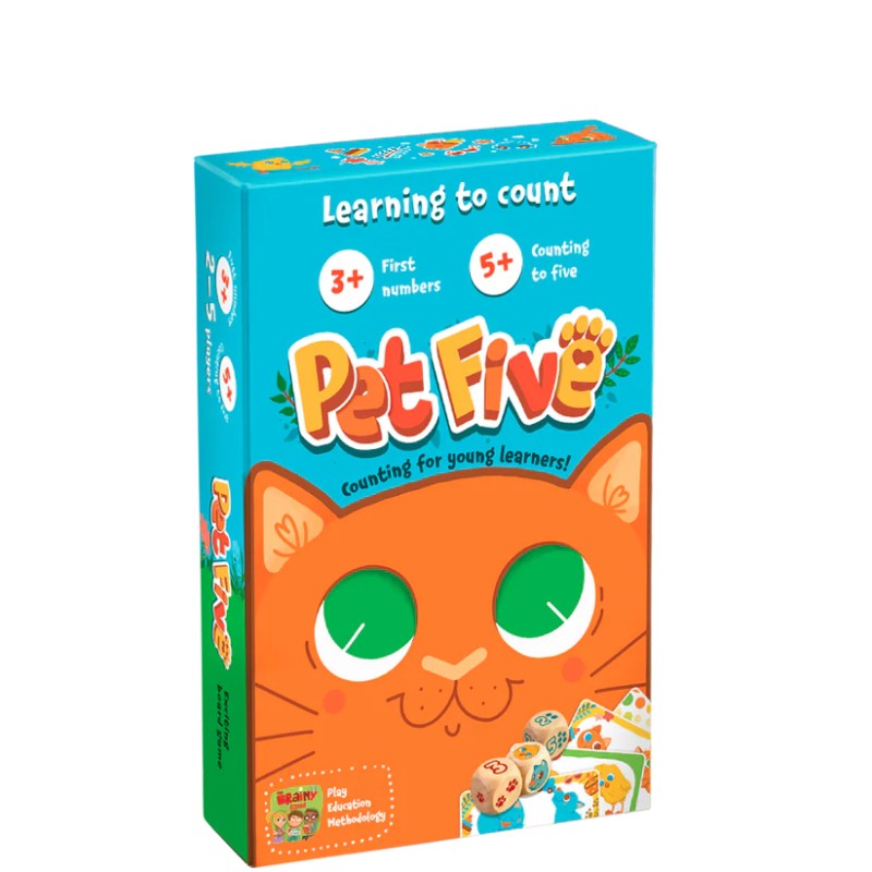 Educational board game - Pet Five Educational board game - Pet Five