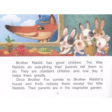 Читаем вместе. 1 уровень. Маленькие крольчата и Братец Лис (на английском языке)