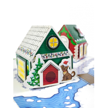 3D-аппликация Новогодние домики