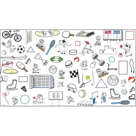 Три кота. Игра-раскраска. Арбузный день