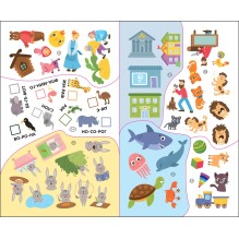 Рабочие тетради с наклейками. Авторская методика Дарьи Колдиной. Чтение 5-7 лет