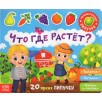 Книжка с липучками «Что где растёт» 12 стр.