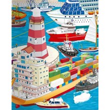 Виммельбух. Транспорт. Книжка с наклейками