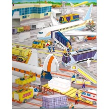 Виммельбух. Транспорт. Книжка с наклейками