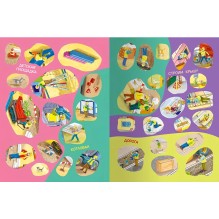 Виммельбух. На стройке. Книжка с наклейками