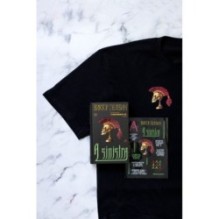 Набор подарочный: новая книга Пелевина "A Sinistra", футболка с черепом XXL, стикерпак - всё в боксе