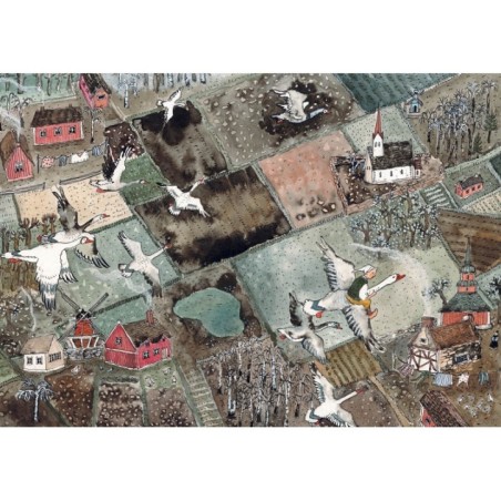 Удивительное путешествие Нильса Хольгерссона с дикими гусями по Швеции