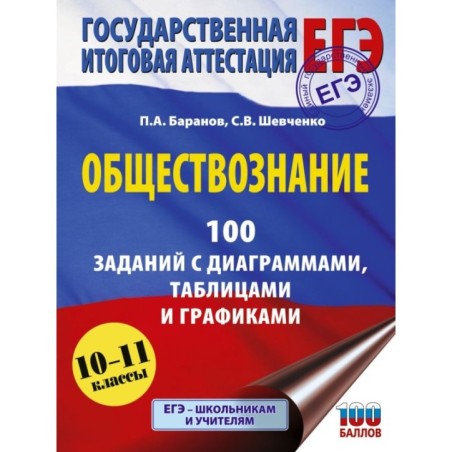 ЕГЭ. Обществознание. 100 заданий с диаграммами, таблицами и графиками