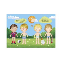 Книга-игра с наклейками. Наряди куколку. Веселые друзья