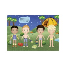 Книга-игра с наклейками. Наряди куколку. Веселые друзья