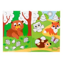 Раскраска многоразовая «Рисуй-стирай. Мир животных», набор 2 шт. по 12 стр.