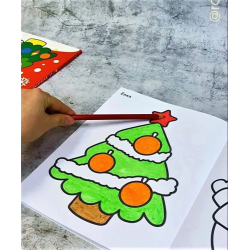 Самые первые раскраски. Новогодняя раскраска. 2+