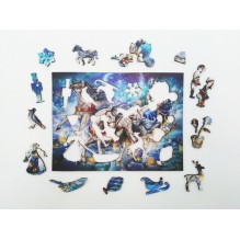 Фигурный деревянный пазл. Страна сказок. Снежная королева