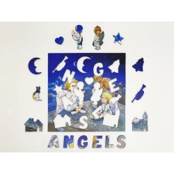 Фигурные деревянные пазлы. Сказки доброго ангела