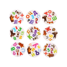 Настольная игра на внимание "Дуббль. Алфавит", Маша и Медведь