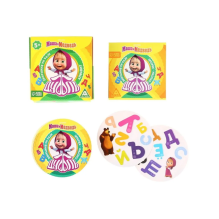 Настольная игра на внимание "Дуббль. Алфавит", Маша и Медведь