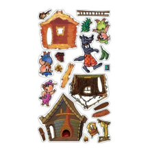 Игра с волшебными наклейками "Три поросенка"