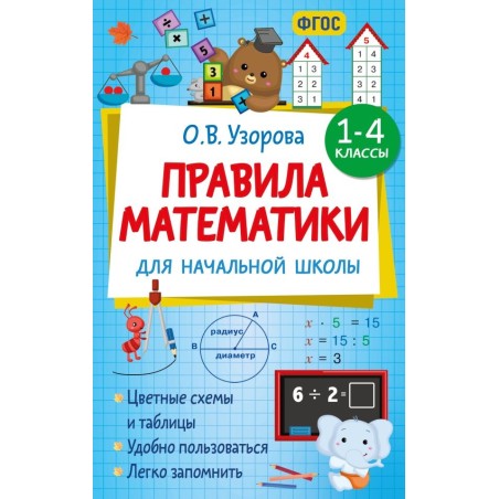 Правила математики для начальной школы. 1-4 классы