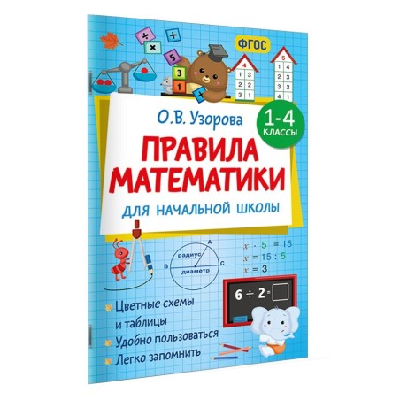 Правила математики для начальной школы. 1-4 классы