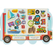 Наклейки для малышей. Автомобиль для зверят