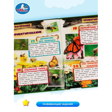 Насекомые. 100 фактов (Энциклопедия с развивающими заданиями А5)