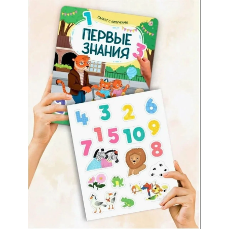 Плакат с липучками. Первые знания