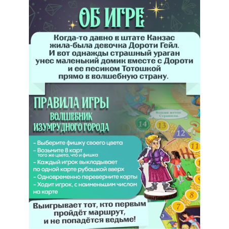 Настольная игра "Волшебник изумрудного города"