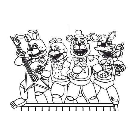 Раскраска. Пять ночей у Фредди. Файлы Фредди