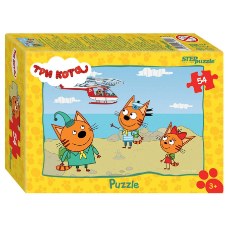 Мозаика "puzzle" 54 "Три кота - 1" (AO "СТС") (уцененная)