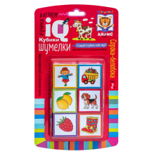 Умные кубики. Шумелки. 6 штук. Логопедические кубики. Сорока-белобока. 2+