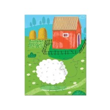 Наклейки с загадками. Собери по частям. В деревне