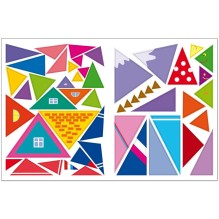 Геометрические наклейки. Треугольник