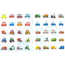 Мои первые наклейки многоразовые 3+ Машины-помощники