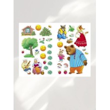 МНОГОРАЗОВЫЕ НАКЛЕЙКИ. Колобок