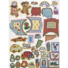 В детском саду (+ наклейки)