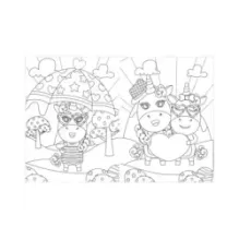 Весёлые раскраски. Волшебные единороги