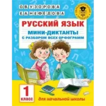 Русский язык. Мини-диктанты с разбором всех орфограмм. 1 класс