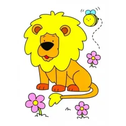 Разноцветные друзья. Кошка