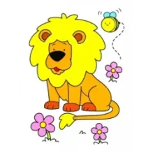 Разноцветные друзья. Кошка