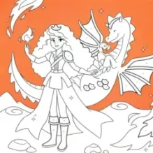 Сверкающие принцессы. Укрась фольгой! (голубая)