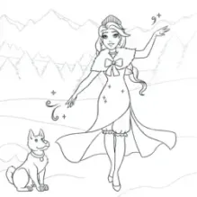 Сверкающие принцессы. Укрась фольгой! (голубая)