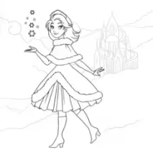 Сверкающие принцессы. Укрась фольгой! (голубая)