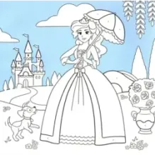 Сверкающие принцессы. Укрась фольгой! (розовая)