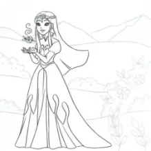 Сверкающие принцессы. Укрась фольгой! (розовая)