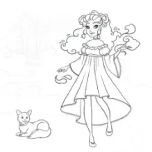 Сверкающие принцессы. Укрась фольгой! (розовая)