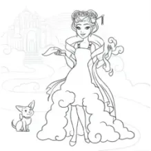 Сверкающие принцессы. Укрась фольгой! (розовая)